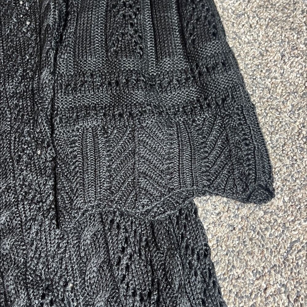 NWT No Boundaries Charcoal Knit Sweater - Picture 4 of 13